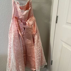 Lacy satin dress